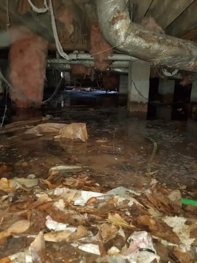 Crawl space flood assessment for Commercial Water Damage Restoration in Altoona